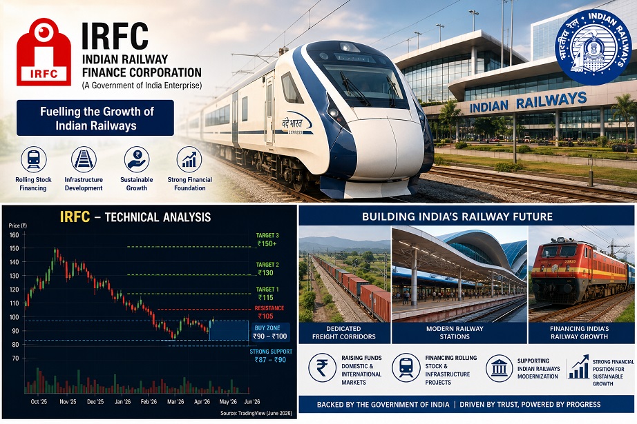 IRFC Share Analysis 2026 - Indian Railway Finance Corporation, Vande Bharat Train and Railway Infrastructure