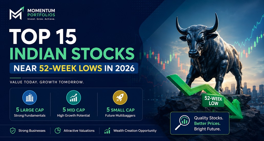 Top 15 Indian Stocks Near 52 Week Lows 2026