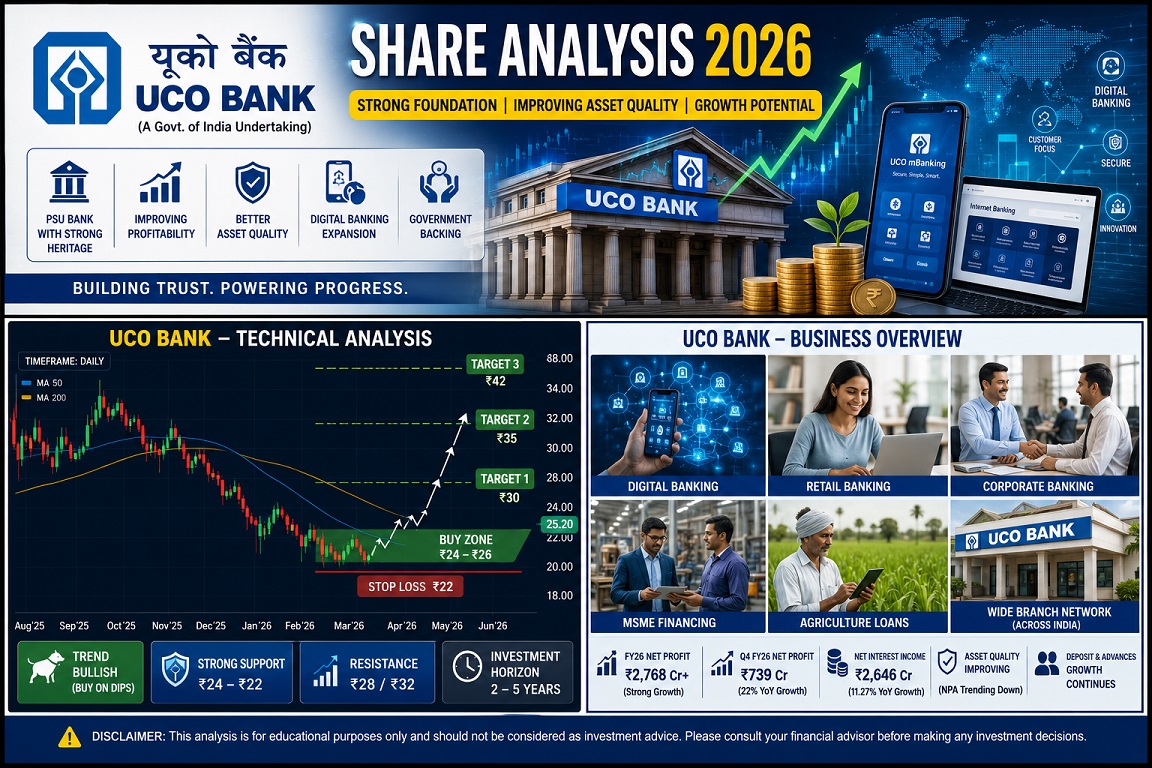 UCO Bank Share Analysis 2026 Technical Analysis Business Overview and Financial Performance